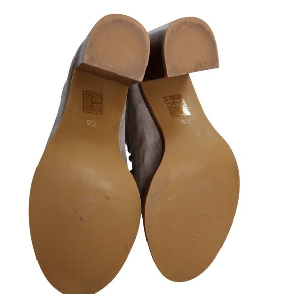 Jeffrey Campbell Cors Lace Up Open Toe Boots Booties Size 7.5 Suede Beige - Picture 6 of 15